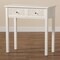 Baxton Studio Lambert Traditional White Finished Wood 2-Drawer Console Table 194-11931-ZORO - alternate 10